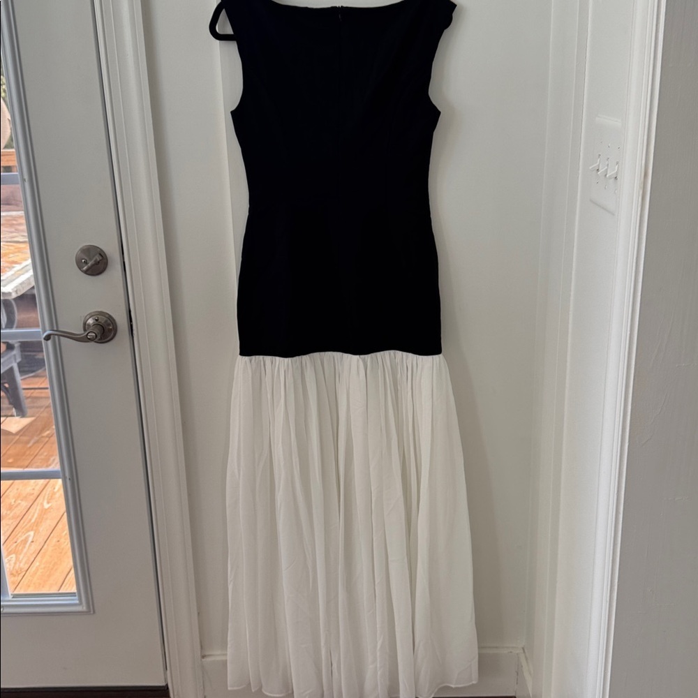 NWT Leau Phantom Chiffon Maxi Dress Size L - Picture 9 of 13